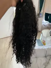 Pelucas de cabello humano peruano para mujeres negras, postizo de ondas profundas con cierre de encaje, 4x4