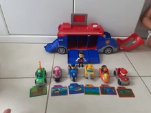 Coche de juguete de plástico de la Patrulla canina para niños, juguete de la Patrulla canina, autobús de rescate, modelo de figura de acción, regalo de cumpleaños
