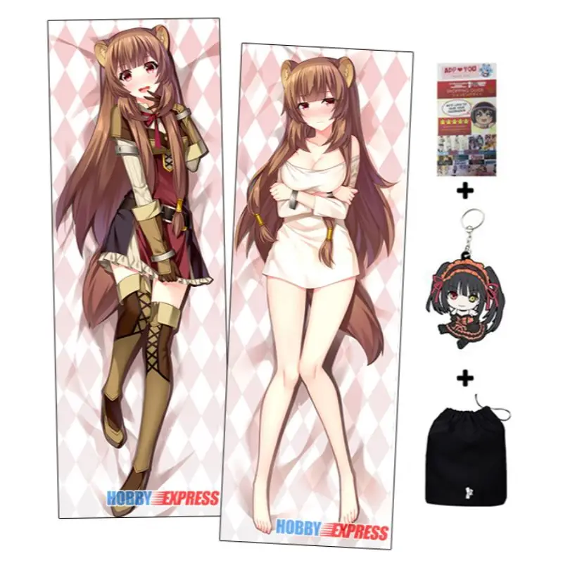 Koop Hobby Express Anime Dakimakura Japanse Otaku Waifu Knuffelen Body Kussensloop De Stijgende Van De Shield Hero Raphtalia