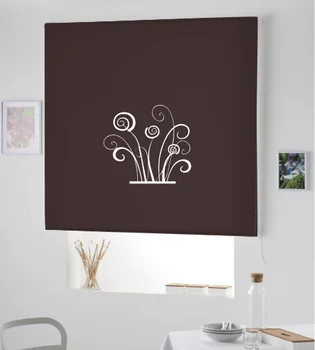 

Blind Iroa roll with drawing/Grass Abstract! ROLLER BLINDS TRANSLUCENT! (CHOCOLATE 100X175)