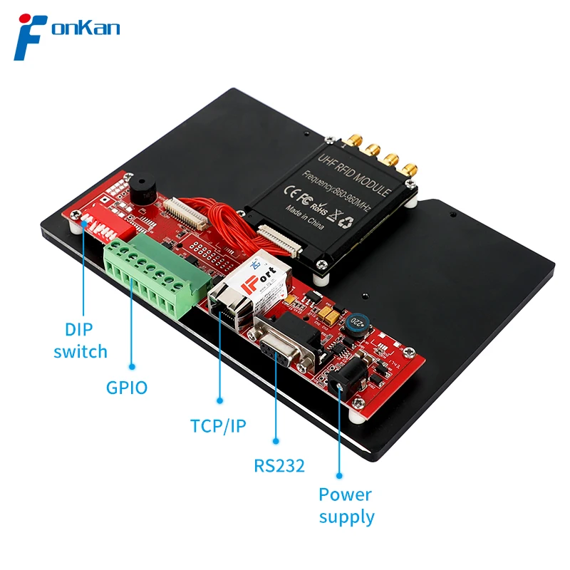 Fonkan 장거리 UHF RFID 리더 칩 모듈, 액세스 제어 카드, E710