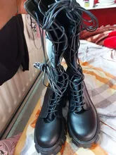 Alto rodilla botas de Pu tacones altos para las mujeres zapatos de moda 2020 primavera otoño zapatos de mujer de talla grande 35-43