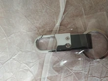 Dalaful-llavero con grabado personalizado para hombre, llavero de cuero genuino, sencillo, soporte para llavero, accesorios para coche, regalo K212