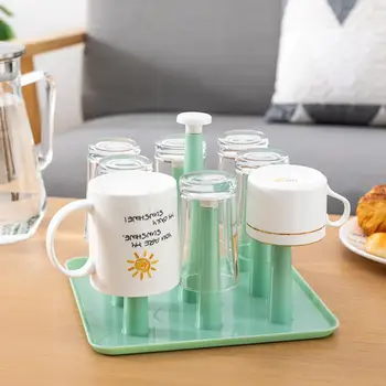 

1 PC Cup Holder Creative Iron Art Stylish Cup Storage Rack Draining Cup Holder Kitchen Glass Holder for Home