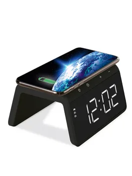 

Onext alarm clock with wireless charging and backlight, Black