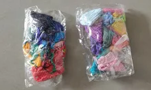 Muñecas de arcoíris de madera de ganchillo, en gorros para Pastel, bloques apilables, muñecas NATURALES DE MADERA EN sombrero tejido, juguete Montessori, 6/12 Uds.