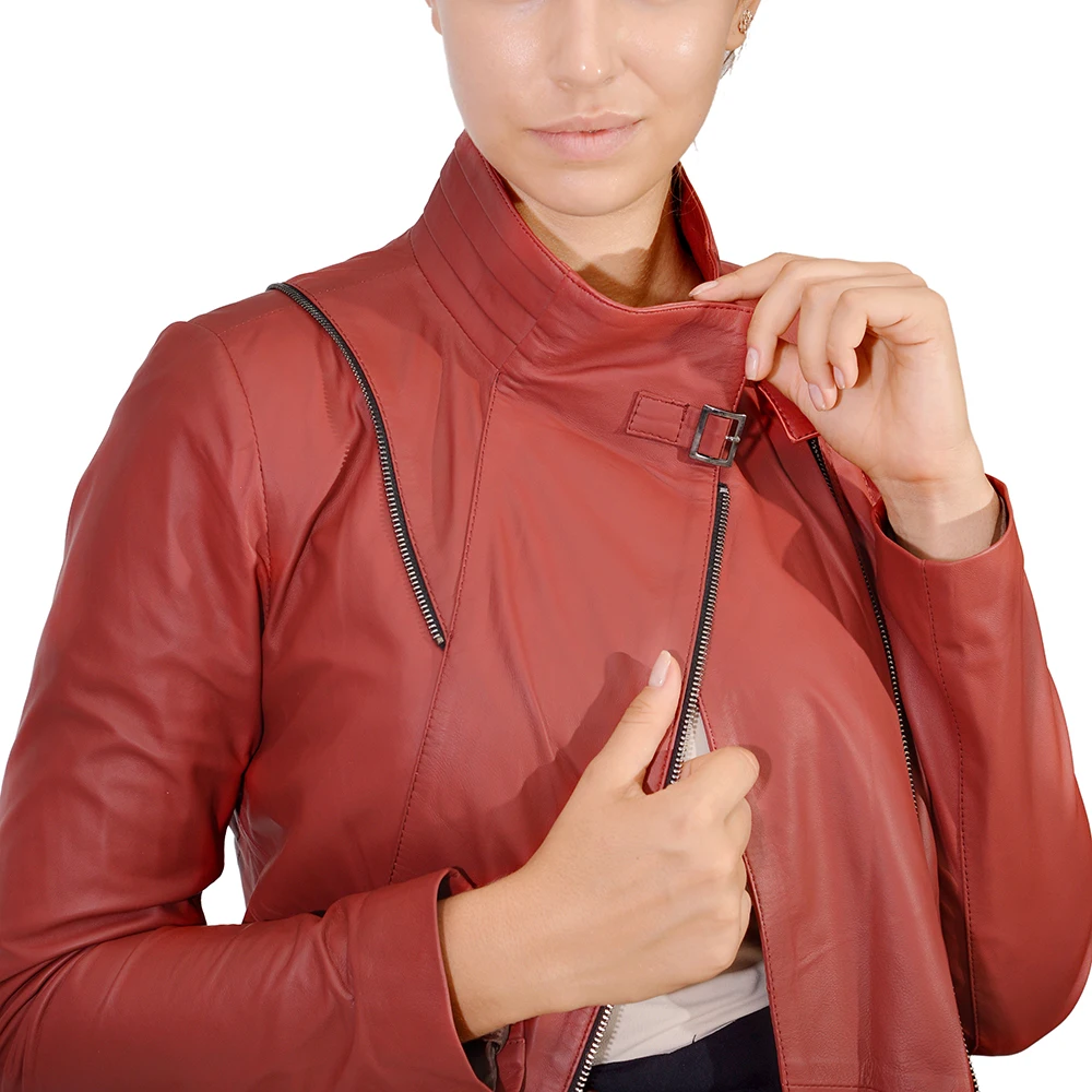 Zoramotti,Leather Jacket,Genuine Leather,Lambskin,Classic,quality,Natural Leather,Keeps,Warm