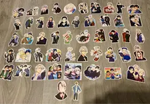 ¡10/30/50 unids/pack anime japonés YURI! Pegatinas de hielo en escamas para coches, motocicletas, juguetes para niños, equipaje, Skateboards, ordenador