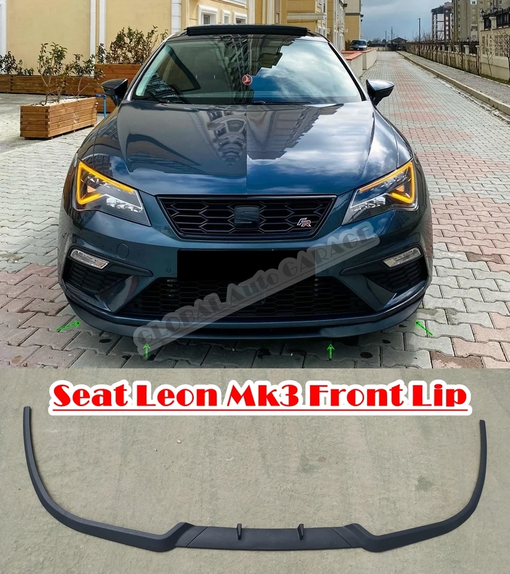 Spoiler Avant Universel Pour Voiture - Style Cupra R - Noir Brillant - Améliore L'Apparence Aérodynamique
