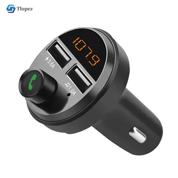 

FM Transmitter Wireless Handsfree Car Bluetooth 5.0 Kit Car Audio MP3 Player 3.6A Dual USB Fast Car Charger Support TF Card