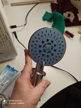 Zhangji-Cabezal de ducha de baño multicapa, boquilla de ABS de cinco funciones galvanoplastia, Panel grande, entrega rápida