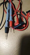 Cleqee P1502 2 uds multímetro sondas reemplazable agujas sonda Universal de prueba para multímetro Digital Cable de antena de Cable 1M