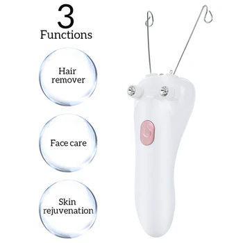

Women Electric Epilator Body Facial Hair Removal Defeatherer Cotton Thread Depilator Lady Shaver Face Hair Remover Beauty Care