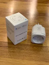Enchufe WiFi de enchufe inteligente para la UE, 16A, Monitor de potencia, función de sincronización, Control por aplicación Tuya SmartLife, funciona con el asistente de Google Alexa, 100-240V