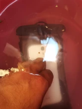 Runseeda-bolsa de aire flotante de 6 pulgadas, bolsa de natación impermeable, bolsa del teléfono móvil, funda para teléfono móvil para nadar, bucear, surfear, usar en la playa