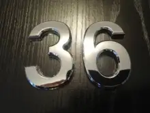 Cartel de número de puerta autoadhesivo 3D, 5cm/7cm, Número de Número, dígitos, para puerta de Hotel, oficina, dirección, calle, pegatinas, placas, carteles