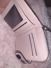 Monedero de cuero para damas, billetera con Clip para billetes, tarjetero