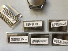 20 piezas-pasadores de resorte de acero inoxidable, 10mm a 27mm, barras de resorte de liberación, repuesto de correa, Pin recto 1,3 1,5 1,8mm