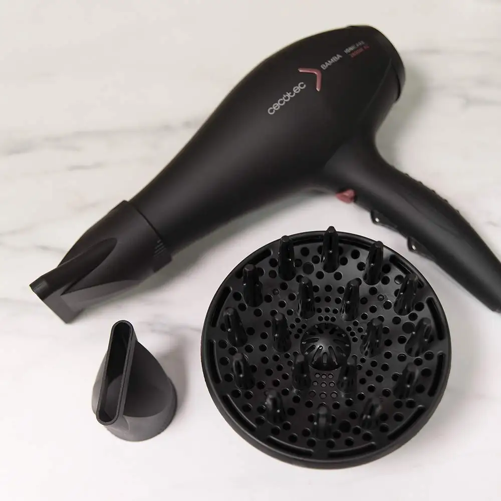 Cecotec Secador de pelo iónico Bamba IoniCare 5350 PowerShine Fire, 2600W,  ajuste de temperatura y velocidad, difusor volumen| | - AliExpress