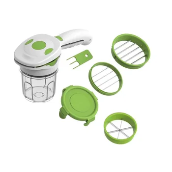 

Cutter/Slicing 5 in 1 Sharpening strongman, extra sharp! Corta directly into the pan fry, pot or container!