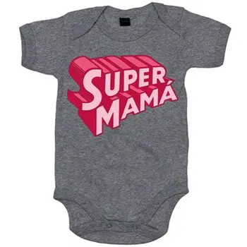 

Baby bodysuit Super Mom logo