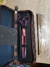 Fenice-Tijeras profesionales para peluquería canina, herramienta de alta gama, ideal para cortar pelo de perros y gatos, de 7,0 pulgadas