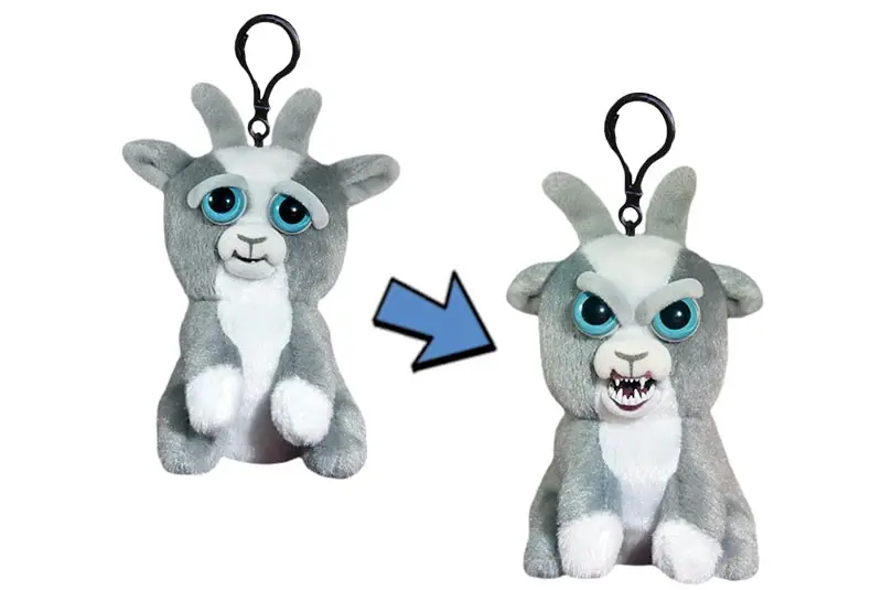 Веселые Домашние животные мини плюшевые брелоки - Цвет: Mini Goat Growl