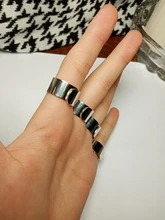 Cadena de eslabones estilo Hip Hop Punk para hombre y mujer, múltiples anillos abiertos para dedo, fiesta, concierto, ceremonia, regalo de joyería, venta al por mayor