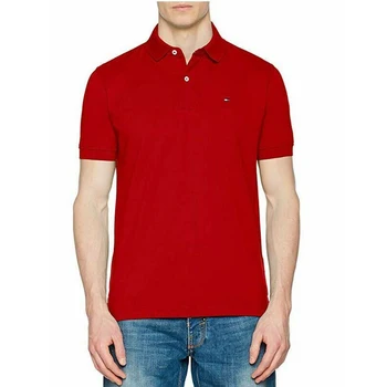 

Tommy Hilfiger Original Polo man model red bodycon FIT 100% cotton spring summer embroidery logo (MW04119)