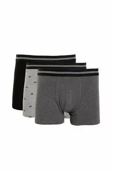 

DeFacto Man Knitted Boxer Men's Spring Basic Color Underwear Sets Men's Casual Elastic Boxer Sets-N4190AZ20SP