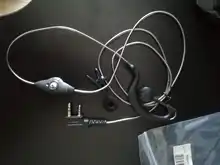 Baofeng-auriculares de radio bidireccional con micrófono, cascos con gancho para la oreja, uv-5r bf-888s, uv 5r, PTT