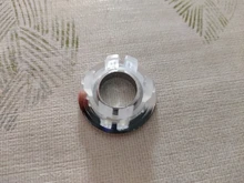 Tapa redonda para agujero de rebosadero, cubierta de desbordamiento para fregadero de cerámica, plástico/Cobre, cromado, 1 Uds.