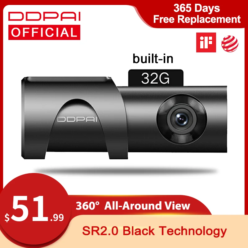US $54.99 DDPAI Dash Cam Mini 3 1600P HD Dvr Car Camera Auto Drive Vehicle Video Recroder Android Wifi Hidden Parking Monitor Mini3 Camera