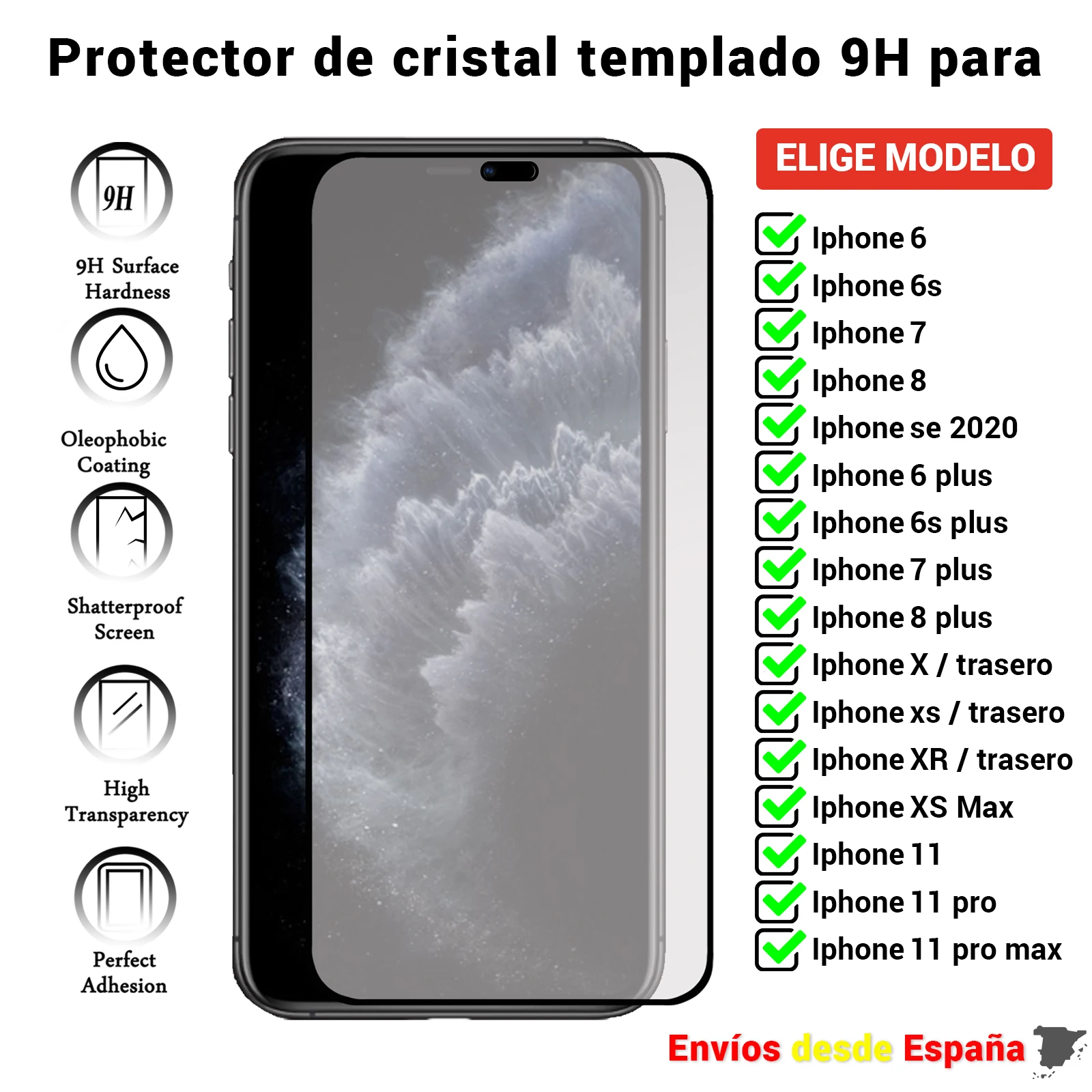 3D полная Защита экрана для iPhone 12 11 6 6s 7 8 X XS Max Mini Plus SE 2020 back. Черное закаленное