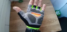 Guantes antideslizantes de silicona para ciclismo, para hombre y mujer, de medio dedo, transpirables, para deportes de choque, D40
