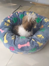 Cama redonda de felpa perfecta para mascotas, camastro cálido de lana, cojín para casa de perro mediano o grande, sillón suave para gato