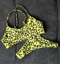 Bikini con push-up para mujer, moda de baño de piel de serpiente, bañador de leopardo para mujer, ropa de baño para mujer, ropa de playa