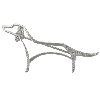 

Arina brooch made of silver with cubic Zirconia