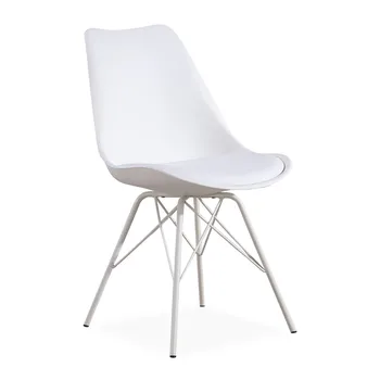 

Chair TOWER NEW metal baseman and enclosure white cushion *