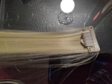 AliLeader-extensiones de cabello sintético liso, 20 colores, 50Cm de largo