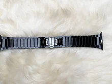 Correa de lujo para Apple watch, banda de 44mm y 40mm para iWatch de 38mm y 42mm, pulsera de reloj de acero inoxidable para Apple watch 5 6 se 3 4