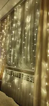 Curtain-Light Garland Led-String Garden Icicle Wedding Birthday-Party 300LED 110V 220V