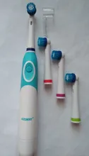 Electric-Toothbrush Head-Battery-Power Tooth-Whitening Oral Rotating No-Rechargeable