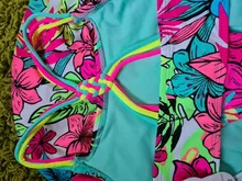 4-18Y niñas traje de baño adolescente set de Bikini de niños flores tropicales de los niños traje de niñas de natación trajes de alta calidad abrigos