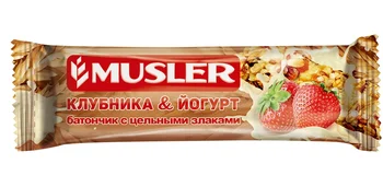 

Batonchik Musley-strawberry in yogurt glaze, Musler 30g.