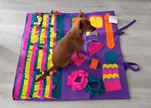 Sniffing Mat Play-Toys Feeding-Pad Nosework-Puzzle Food-Training-Blanket Pet-Dog Dogs