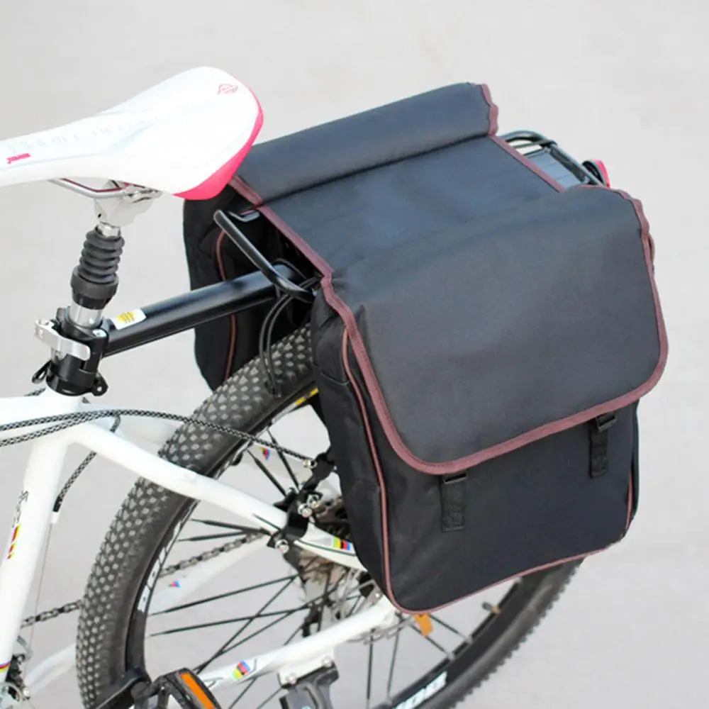 Sale Bicycle Rear Seat Bag Large Capacity Bike Carrier Rack Seat Trunk Bag with Rain Cover Rain-proof Bicicleta accessories 4