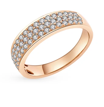 

Gold ring with diamonds sunlight sample 585