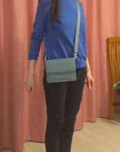 Moda bolso de hombro de mujer de cuero de la PU de los jóvenes damas bolso cuadrado luz Simple silvestres mujer Daily Messenger bolsa impermeable azul