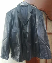 Chaqueta de cuero ajustada para hombre, traje de moda de negocios, chaqueta de cuero, novedad, otoño de 2021